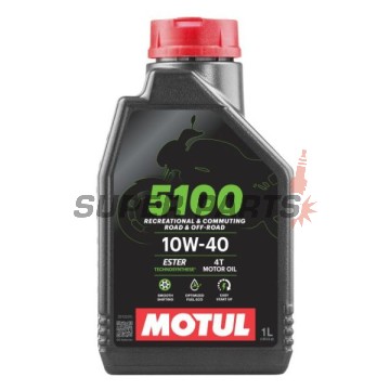 Λάδι κινητήρα -MOTUL- 5100, 10W40, ημισυνθετικό + εστέρας, 1L