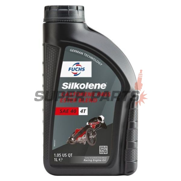 Λάδι κινητήρα -SILKOLENE- SAE 40, καστορέλαιο + εστέρας, αγωνιστικό, 1L