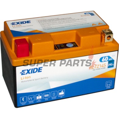 Μπαταρία -EXIDE- ELTZ14S, 60Wh (5Ah), 12V, Lithium-ion
