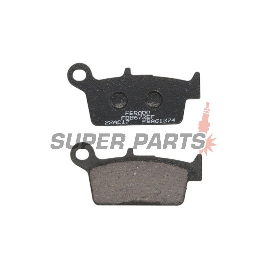 Τακάκια φρένων -FERODO- FDB672EF, Kymco Cobra/Top Boy/ZX Fever, Peugeot SV, Sachs SR Samba 50-125 1993-2007