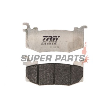 Τακάκια φρένων -TRW- MCB959SCR, αγωνιστικά, Aprilia RSV4 1100/Factory (2025-2026)/Ducati Panigale V4/V4S 1103 (2025-2026)/KTM RC 990 R (2026)/1390 Super Duke (2024-2026)