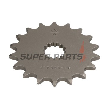 Μπροστινό γρανάζι -JT- JTF565,18, 18 δόντια, Kawasaki EN 650 2015-2020, ER 650 2009-2011, ER-6F 650 2006-2016, ER-6N 650 2005-2015, EX 650 2006-2019, KLE 650 2007-2018, KLX 300 2003-2007, KX 250 1999-2008, W 800 2011-2016, 2019-2020