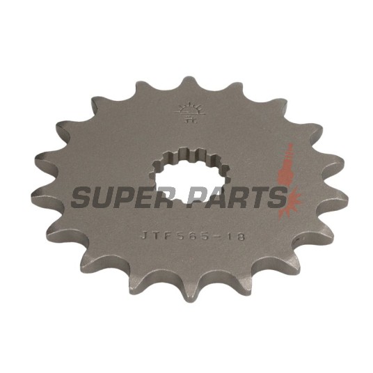 Μπροστινό γρανάζι -JT- JTF565,18, 18 δόντια, Kawasaki EN 650 2015-2020, ER 650 2009-2011, ER-6F 650 2006-2016, ER-6N 650 2005-2015, EX 650 2006-2019, KLE 650 2007-2018, KLX 300 2003-2007, KX 250 1999-2008, W 800 2011-2016, 2019-2020