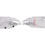 Πίσω πλαϊνά πλαστικά -POLISPORT- λευκά, SUZUKI RM-Z 250 2019-2023