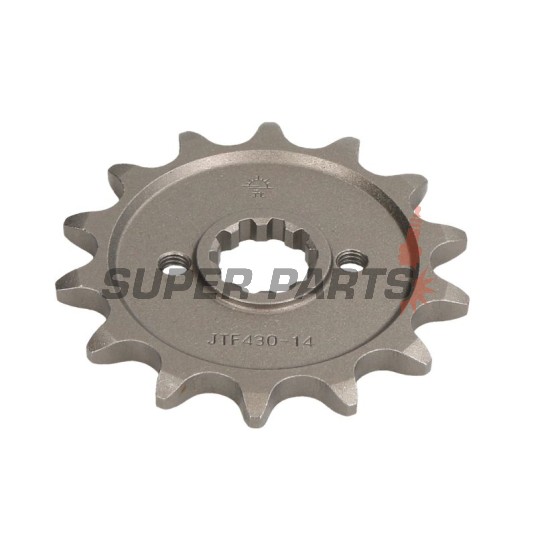 Μπροστινό γρανάζι -JT- JTF430,14, 14 δόντια, Kawasaki KX 250 2004-2005, Suzuki GS 250 1979, GSX 250 1979, RM-Z 250 2004-2006