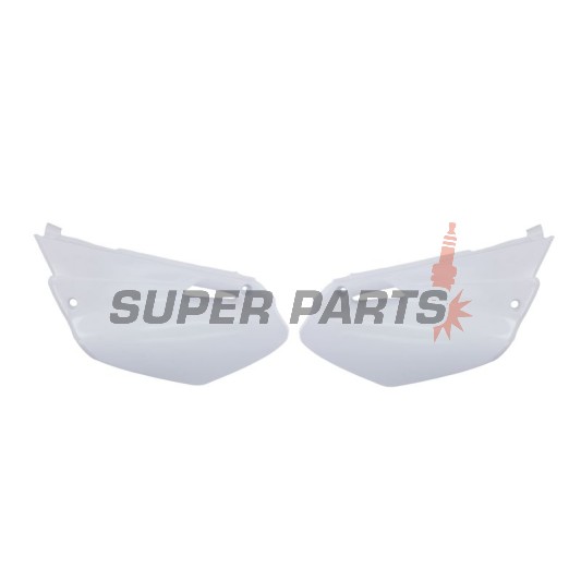 Πίσω πλαϊνά πλαστικά -POLISPORT- λευκά, YAMAHA YZ 85 2002-2014