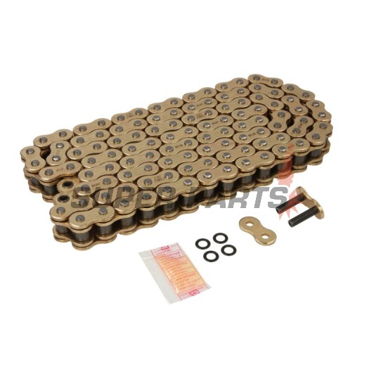 Αλυσίδα -DID- 530ZVMX2G&G-112, μέγεθος 530, 112 κρίκοι, διπλό ενισχυμένη, χρυσή
