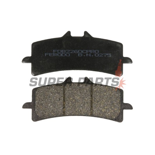 Τακάκια φρένων -FERODO- FDB2260CPRO, Aprilia RSV4 1000, Ducati 848/1098/1198/1299, Hypermotard 1100, Monster 1200, Multistrada 1200/1260, Panigale 1199/1299, Streetfighter 1099, Husaberg FS 650, Husqvarna FS 450/Nuda 900, Kawasaki H2/ZX-10R/Z1000, KTM 450