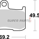 Τακάκια φρένων -BREMBO- 07KA23LA, Indian Chieftain/Roadmaster/Scout/Springfield, Kawasaki Z/ZX-9R, Suzuki B-King/GSX-S 750, Triumph Daytona/Speed Triple/Street Triple/Tiger, Victory Cross Country/Hammer/Kingpin/Vegas