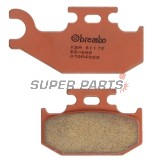 Τακάκια φρένων -BREMBO- 07GR49SD, Bombardier Outlander 400/Cannondale 400-440/Kawasaki KFX 450R/Suzuki Burgman 125 (2001-2011)