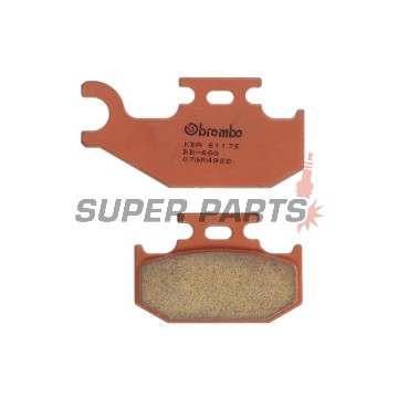 Τακάκια φρένων -BREMBO- 07GR49SD, Bombardier Outlander 400/Cannondale 400-440/Kawasaki KFX 450R/Suzuki Burgman 125 (2001-2011)