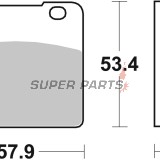 Τακάκια φρένων -BREMBO- 07SU06SA, Suzuki GSX/GSX-R 750-1100, RG 500 Gamma, VS Intruder 600-1400GL/GLP/GLF