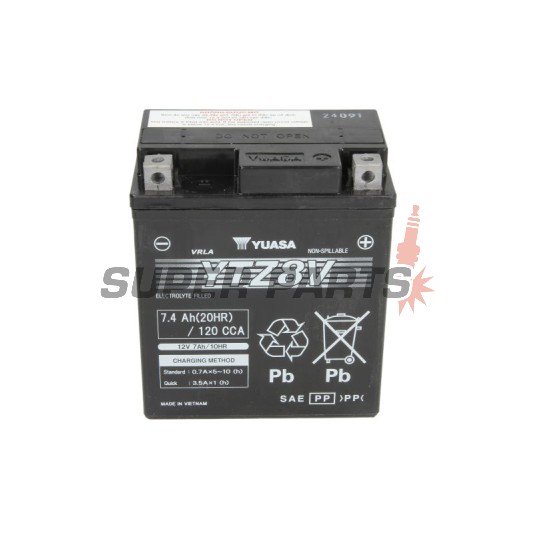 Μπαταρία -YUASA- YTZ8V, 7Ah 12V