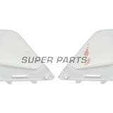 Πίσω πλαϊνά πλαστικά -POLISPORT- λευκά, SUZUKI RM 125/250 1996-2000