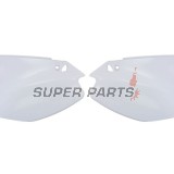 Πίσω πλαϊνά πλαστικά -POLISPORT- λευκά, KAWASAKI KX 125/250 2003-2008