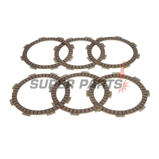 Σετ δίσκων συμπλέκτη -4 RIDE- TCS1191, Honda CB 250/CM 250 Custom/CMX 250 Rebel/CRF 150 (2007-2020)/Kawasaki KMX 125/KX 80-100-85 (1998-2013)/Suzuki RM 100 (2003-2008)/Loncin Conqueror 200 (2005-2006)