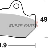 Τακάκια φρένων -BREMBO- 07HO10SP, Honda CB/CBR/CBX/CM/CMX/CX/FT/GB/GL/NS/NSR/NV/VF/VFR/VT/XBR/XL/XLV 250-1500cc (1979-2016)