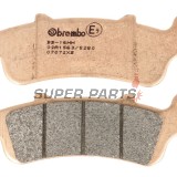 Τακάκια φρένων -BREMBO- 07072XS, Honda FES 250 Foresight (1999-2005), FJS 400/600 Silver Wing (2003-2015), NSS 250 Jazz (2001-2004)
