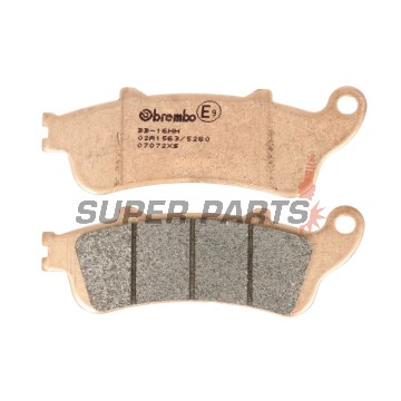 Τακάκια φρένων -BREMBO- 07072XS, Honda FES 250 Foresight (1999-2005), FJS 400/600 Silver Wing (2003-2015), NSS 250 Jazz (2001-2004)