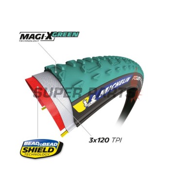 Ελαστικό ποδηλάτου -MICHELIN- 700X33C, POWER CYCLOCROSS JET