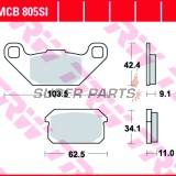 Τακάκια φρένων -TRW- MCB805SI, Adly ATV 300/320/500 Sport/S/U, PGO Bugrider 200/250 (2005-2008)