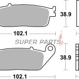 Τακάκια φρένων -BREMBO- 07HO4108, Cagiva Navigator/Daelim Roadwin/VL/Honda CB/CBF/CBR/FJS/FMX/VFR/Kymco Venox/Triumph Bonneville/Scrambler (1990-2007)