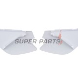Πίσω πλαϊνά πλαστικά -POLISPORT- λευκά, KAWASAKI KX 85 2001-2013