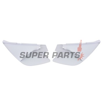 Πίσω πλαϊνά πλαστικά -POLISPORT- λευκά, KAWASAKI KX 85 2001-2013