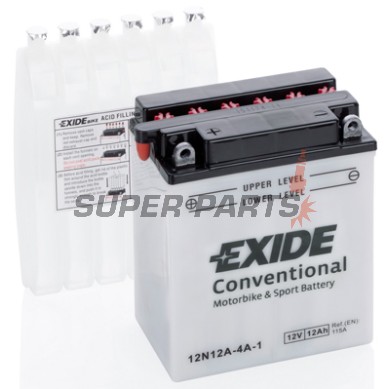 Μπαταρία -EXIDE- 12N12A-4A-1, 12Ah 12V