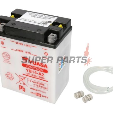 Μπαταρία -YUASA- YB14-A2, 15Ah 12V