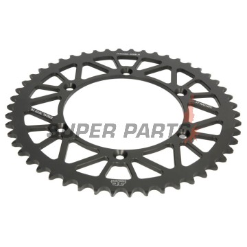 Πίσω γρανάζι -JT- JTA460,50BLK, 50 δόντια, μαύρο, αλουμινίου, Kawasaki KDX 200 1984-1985, 1987-1988, 1995, 1997-1998, 2000, 2002-2004, 2006, KX 250 2004-2017, KX 450 2006-2020, KX 500 1989, 1993, 1996, 2000-2004