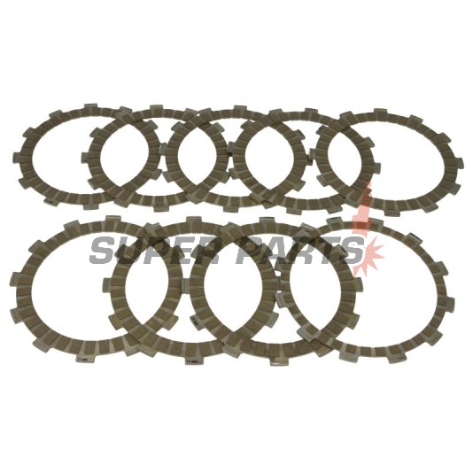 Σετ δίσκων συμπλέκτη -TRW- MCC454-9, Yamaha FJR1300/A/AS/AE/ES ABS (2001-2015), XT1200Z/ZE Super Tenere & Worldcrosser (2010-2019), XVS1300 Midnight Star/Stryker/Custom (2006-2016), XVZ1300 Royal Star Venture/Boulevard (1999-2001)