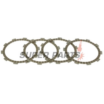 Σετ δίσκων συμπλέκτη -TRW- MCC550-4, Aprilia AF1/Classic/ET/MX/Pegaso/RS/RX/SX/Tuono 50-125, Beta RR 50, Rieju Drac/MRT/MRX/RR/SMX/Spike 50, Sherco Enduro 50, Yamaha DT/TZR 50 (1984-2019)