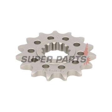 Μπροστινό γρανάζι -JT- JTF1591,15, 15 δόντια, Yamaha FJ-09 847 2015-2017, FZ-07 689 2015-2017, FZ-09 850 2014-2017, FZ-10 998 2017, FZ8 800 2009-2016, MT-07 689 2014-2018, MT-07 700 2019, MT-09 850 2013-2019, MT-09 900 2014-2018
