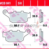 Τακάκια φρένων -TRW- MCB841SH, Kawasaki Versys 650, Z750R/Z800/Z800E; Suzuki GW250, SFV650 Gladius, SV650 ABS (2009-2020)