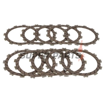 Σετ δίσκων συμπλέκτη -TRW- MCC343-10, Kawasaki ZX-10R Ninja 1000 (2004-2015), Suzuki GSX-R1000 (2001-2004), Yamaha MT-10 1000 (2016-2019), YZF-R1 1000 (2015-2019)