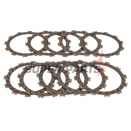 Σετ δίσκων συμπλέκτη -TRW- MCC343-10, Kawasaki ZX-10R Ninja 1000 (2004-2015), Suzuki GSX-R1000 (2001-2004), Yamaha MT-10 1000 (2016-2019), YZF-R1 1000 (2015-2019)