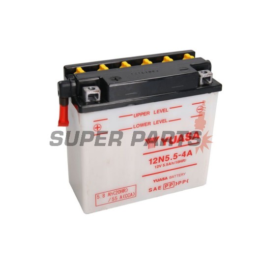 Μπαταρία -YUASA- 12N5.5-4A, 6Ah 12V
