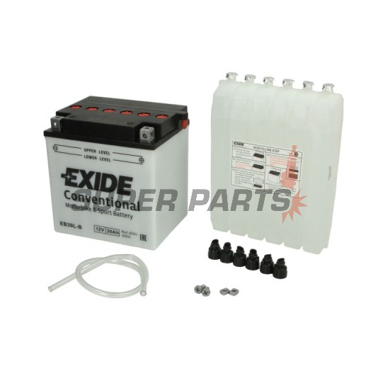 Μπαταρία -EXIDE- YB30L-B, 30Ah 12V