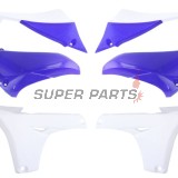 Μπροστινά πλαϊνά πλαστικά -POLISPORT- μπλε/λευκό, YAMAHA YZ 450 2010-2013