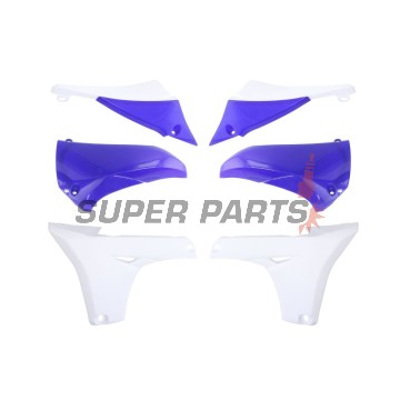 Μπροστινά πλαϊνά πλαστικά -POLISPORT- μπλε/λευκό, YAMAHA YZ 450 2010-2013