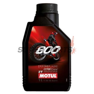 λάδι 2χρονου κινητήρα -MOTUL- 800, 2T, πλήρως συνθετικό + εστέρας, off-road, αγωνιστικό, 1L