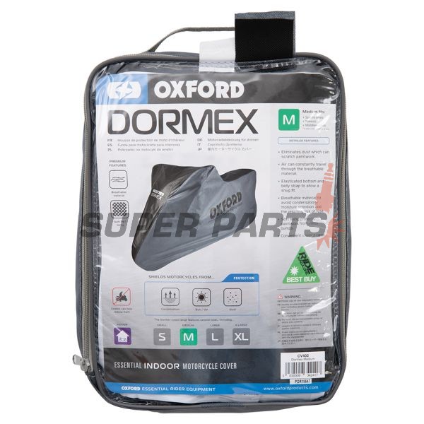 Κάλυμμα μοτοσυκλέτας -OXFORD- Dormex εσωτερικό, L