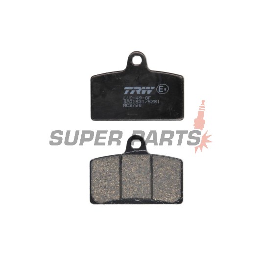 Τακάκια φρένων -TRW- MCB780, Aprilia RS4 50, Derbi GPR 125 Nuda, Rieju Tango 125/125 Pro