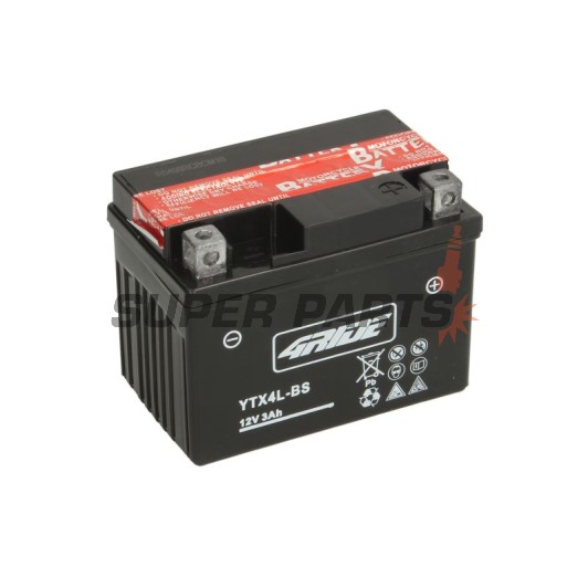 Μπαταρία -4 RIDE- YTX4L-BS 4RIDE, 3.6Ah 12V