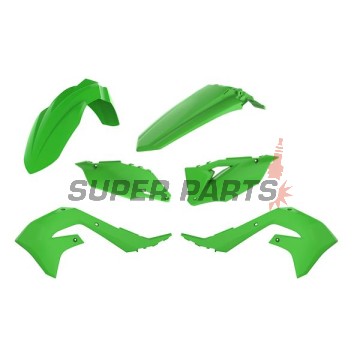 Σετ πλαστικών -POLISPORT- πράσινα, KAWASAKI KX 250/450 2019-2022