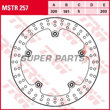 Δίσκος φρένου -TRW- MSTR257, 320mm, BMW K1300R/K1300S/K1300GT + K1600GT, K1600GTL, K1600B (2007-2018)