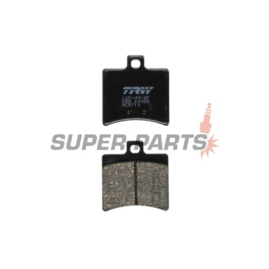 Τακάκια φρένων -TRW- MCB710, Aprilia Atlantic 125-500, Leonardo 250-300, RS 125, SR 50, Scarabeo 50-500, Sportcity 125-300, Benelli Velvet 125-250, Beta Eikon 50-150, Malaguti F18 125, Madison 125-500, Password 250, Phantom Max 125-200, Spider Max 500, MB