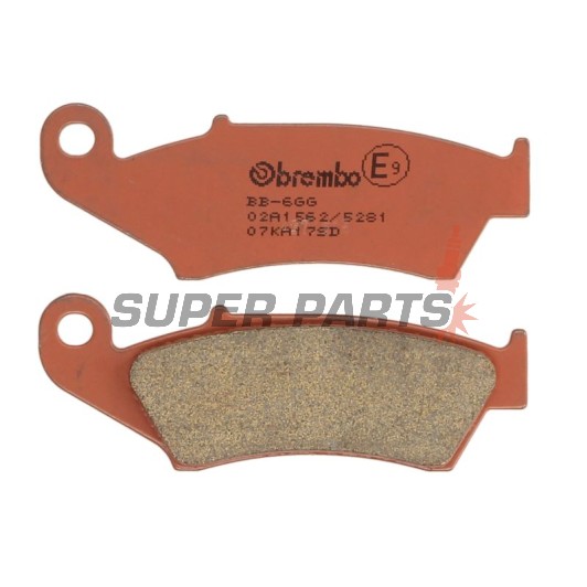 Τακάκια φρένων -BREMBO- 07KA17SD, Honda CR/CRF/XR/XL Transalp/Africa Twin, Kawasaki KX/KLX/KDX, Suzuki DR-Z/RM/RM-Z, Yamaha WR/YZ, Gas Gas EC/MC, Aprilia RXV/MXV, Beta RR 400/450/525