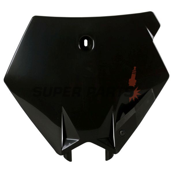 Μάσκα/πινακίδα αριθμού motocross -POLISPORT- μαύρη, KTM XC 200/250/300 2006-2007